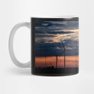Wind Farm at Sunrise Mug
